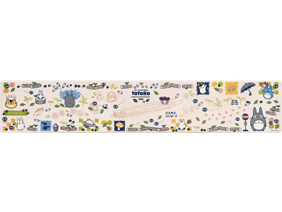 【新品】センコー　拭ける PVC キッチンマット となりのトトロ おえかき 約45×240cm　61069　ベージュ
