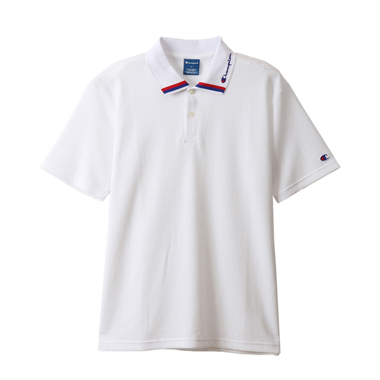 【新品】CHAMPION チャンピオン S サイズ POLO SHIRT ポロシャツ C3-RS315 ホワイト