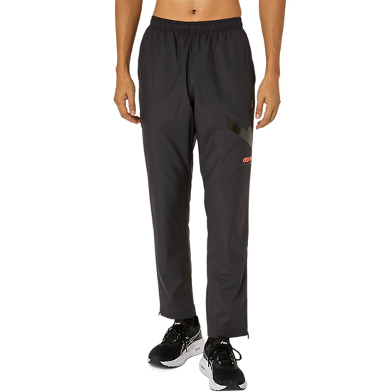 【新品】asics アシックス 2XL サイズ AIM-TRG裏トリコットウインドブレーカーパンツ 2031E731 ブラック×ガンメタル