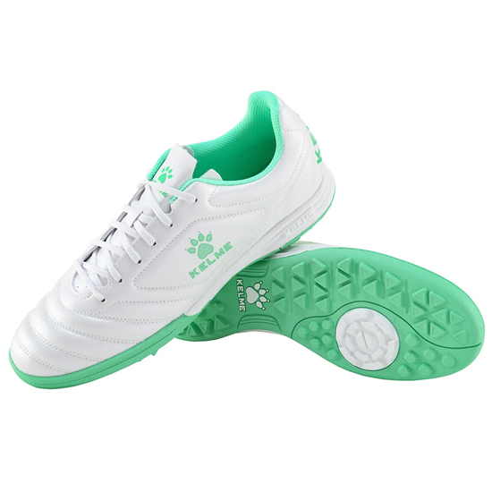 【新品】KELME ケルメ(ケレメ) 25.0cm フットボールシューズ (FOOTBALL SHOES) TF 871701 ホワイト×フレッシュグリーン