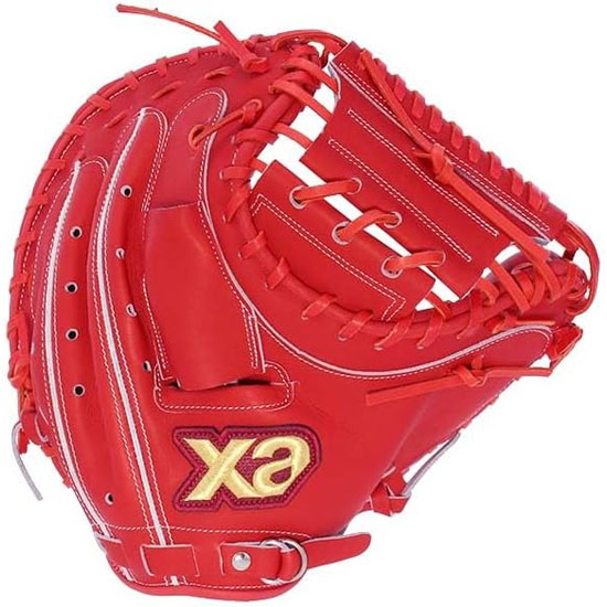 【新品】XANAX(ザナックス) 軟式用キャッチャーミット スペクタス 捕手用 R(右投用) BRC24CL1S DR20 DRオレンジ
