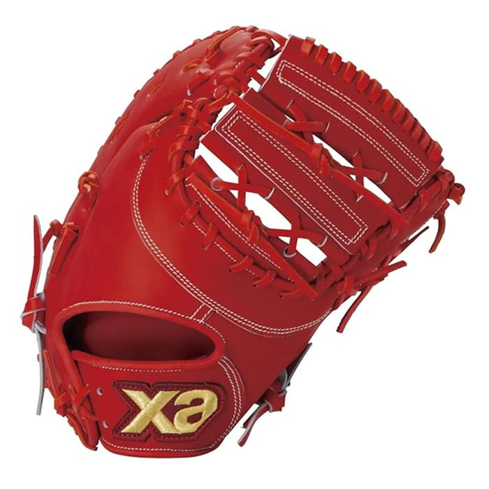 【新品】XANAX(ザナックス) 軟式用ファーストミット スペクタス 一塁手用 R(右投用) BRF24FO1S DR20 DRオレンジ