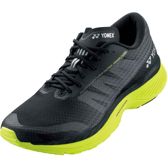 【新品】YONEX(ヨネックス) 25.0cm ランニングシューズ セーフラン100Xメン SHR100XM ブラック/アシッドイエロー