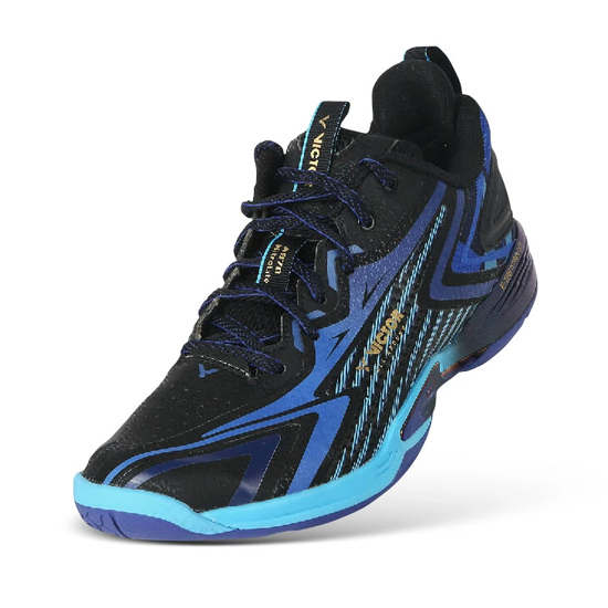 【新品】VICTOR(ビクター) 23.0cm バドミントンシューズ A970 NITRO LITE A970NL CF ブラック/ハワイブルー