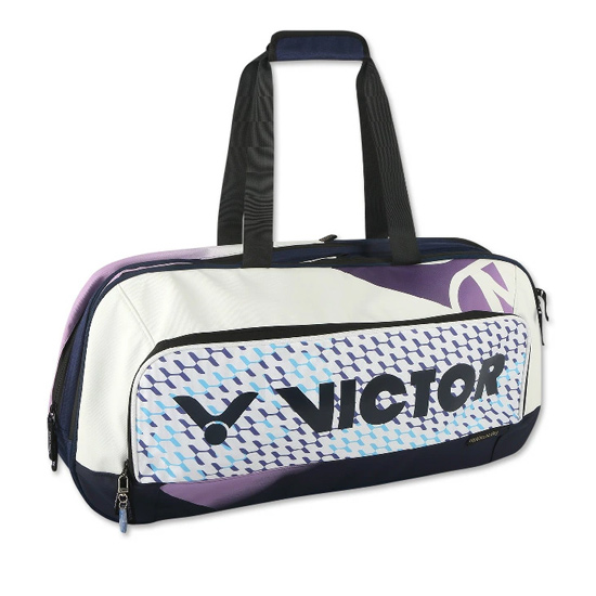【新品】VICTOR(ビクター) バドミントン トーナメントバッグ BR9613 AJ ホワイト/パープル