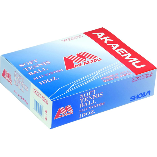 【新品】Lucent(ルーセント) アカエム ソフトテニスボール 公認球 1ダース(12個入り) M-30000