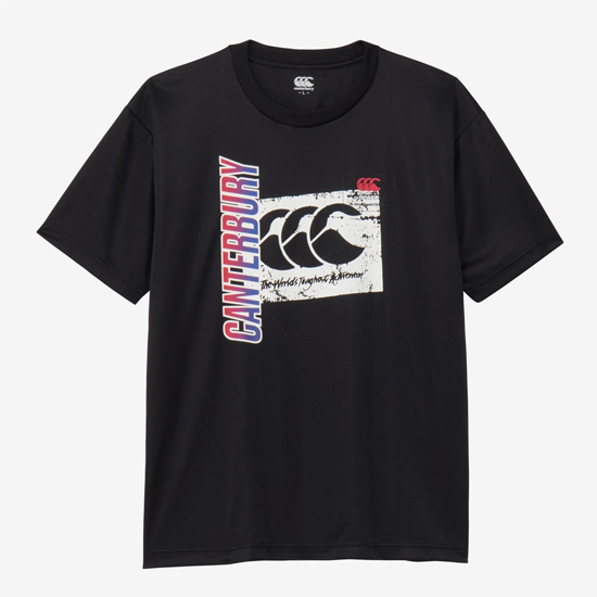 【新品】CANTERBURY カンタベリー M サイズ フレックスクールコントロール Tシャツ RA325146 ブラック