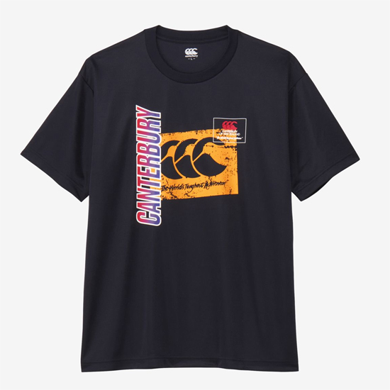 【新品】CANTERBURY カンタベリー L サイズ フレックスクールコントロール Tシャツ RA325146 ネイビー
