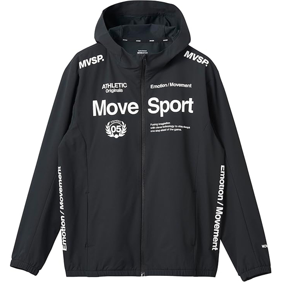 【新品】DESCENTE デサント O サイズ MOVESPORT ムーブスポーツ AIRY TRANSFER ウォーム オーセンティックロゴ フーディー ST4FJK21M BK00 ブラック