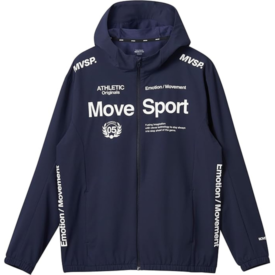 【新品】DESCENTE デサント M サイズ MOVESPORT ムーブスポーツ AIRY TRANSFER ウォーム オーセンティックロゴ フーディー ST4FJK21M NV00 ネイビー