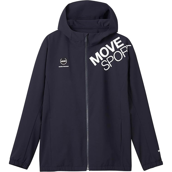 【新品】DESCENTE デサント M サイズ MOVESPORT ムーブスポーツ AIRY TRANSFER TOUGH フーディー ST4FJK20M NV00 ネイビー