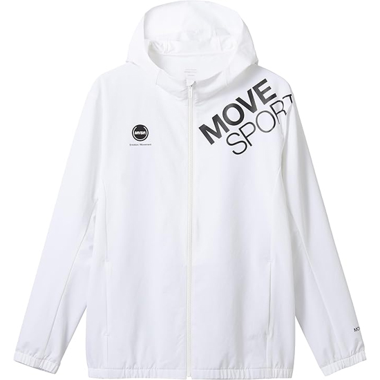 【新品】DESCENTE デサント M サイズ MOVESPORT ムーブスポーツ AIRY TRANSFER TOUGH フーディー ST4FJK20M WH00 ホワイト