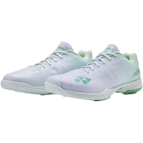 【新品】YONEX(ヨネックス) 25.5cm バドミントンシューズ パワークッションエアラスZワイド SHBAZ2W ホワイト/グリーン