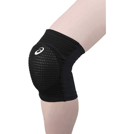 【新品】asics アシックス Mサイズ バレーボールウェア VBニーパッド メッシュ 3053A148 001 ブラック×ホワイト