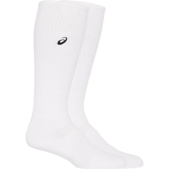 【新品】asics アシックス Mサイズ(25〜27cm) バレーボールウェア ハイソツクス 3053A136 100 ホワイト×ブラック