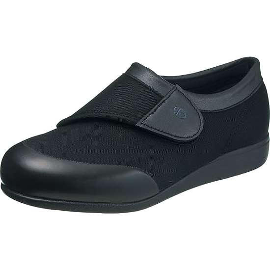 【新品】ASAHI アサヒシューズ 21.5cm レディース 快歩主義 リハビリ 介護シューズ KS22183 KHS L049 BK ブラック