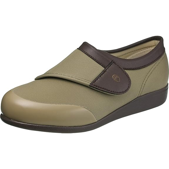 【新品】ASAHI アサヒシューズ 23.0cm レディース 快歩主義 リハビリ 介護シューズ KS22182 KHS L049 OL オリーブ