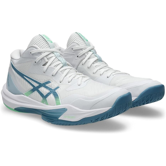 【新品】asics アシックス 25.5cm バレーボールシューズ SKY ELITE FF MT 3 1051A081 ホワイト/サバ ブルー