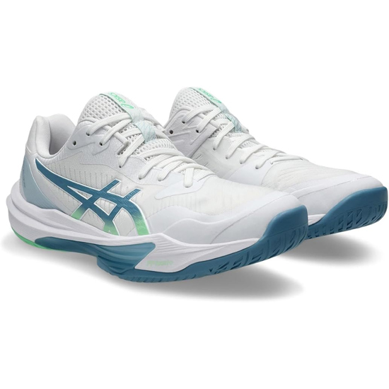 【新品】asics アシックス 25.5cm バレーボールシューズ SKY ELITE FF 3 1051A080 ホワイト/サバ ブルー