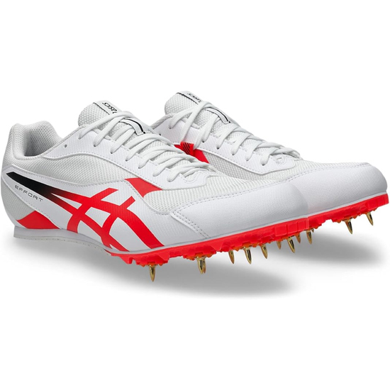 【新品】asics アシックス 27.5cm 陸上シューズ スパイク EFFORT 14 1093A264 ホワイト/フラッシュ レッド