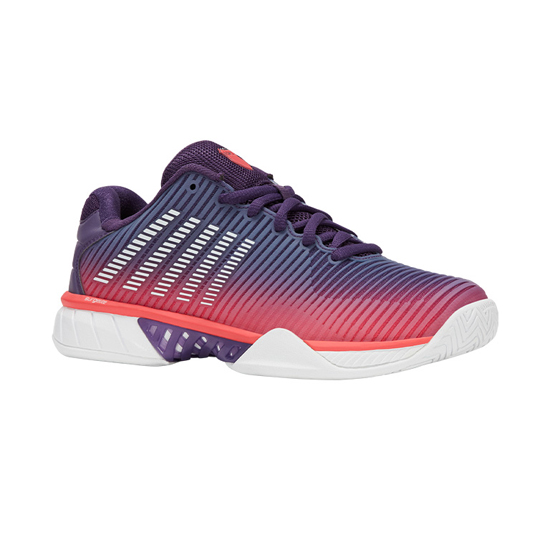【新品】DUNLOP ダンロップ 23.5cm テニスシューズ HYPERCOURT EXPRESS 2 WOMEN KS96613593PP パープル×ピンク