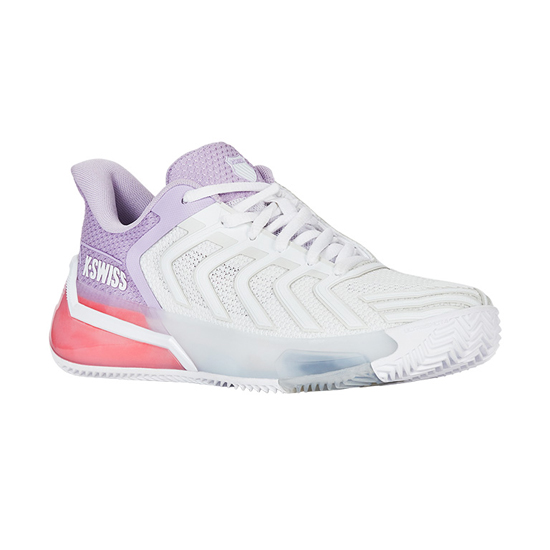 【新品】DUNLOP ダンロップ 24.0cm テニスシューズ ULTRASHOT 4 HB WOMEN KS94438182WP ホワイト×パープル