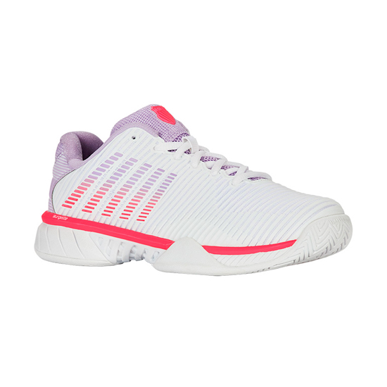 【新品】DUNLOP ダンロップ 23.5cm テニスシューズ HYPERCOURT EXPRESS 2 WOMEN KS96613182WP ホワイト×パープル