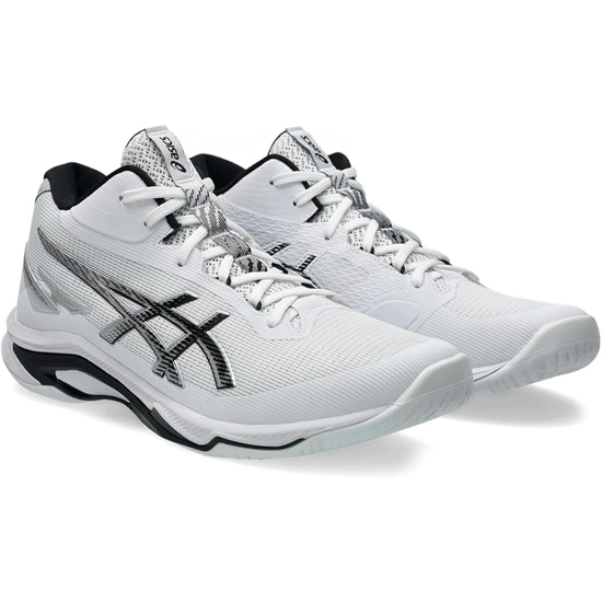 【新品】asics アシックス 25.5cm バレーボールシューズ NETBURNER BALLISTIC FF MT 4 1053A071 ホワイト/ブラック