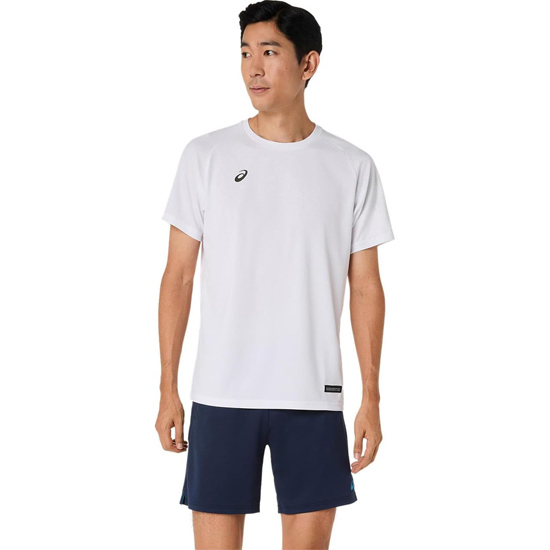 【新品】asics アシックス XL サイズ ドライショートスリーブシャツ 2033C042 100 ブリリアントホワイト