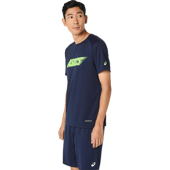 【新品】asics アシックス 2XL サイズ ドライショートスリーブシャツ 2033C043 400 ミッドナイト