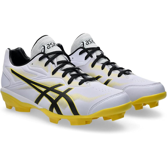 【新品】asics アシックス 24.5cm 野球 ベースボール ポイントスパイク STAR SHINE 3 1123A033 ホワイト/ブラック