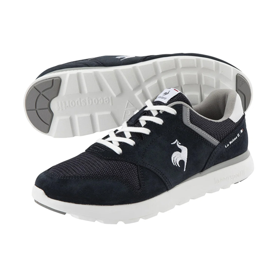 【新品】le coq sportif ルコックスポルティフ 23.0cm ラ セーヌ II ワイド QL3VJC04NW ネイビー/ホワイト
