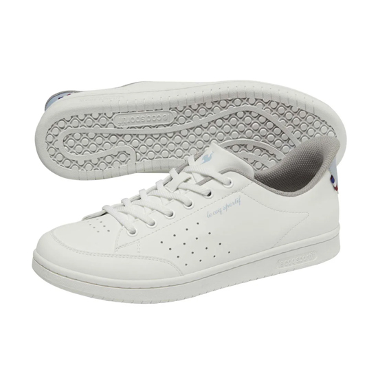 【新品】le coq sportif ルコックスポルティフ 23.5cm ラ ローラン SI(さっと履ける) LU6SSN12UZ ホワイト/ブルー