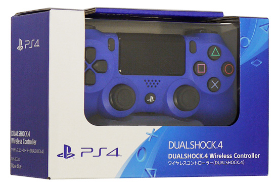 【新品】SONY　ワイヤレスコントローラー DUALSHOCK4　ウェイブ・ブルー　CUH-ZCT2J12