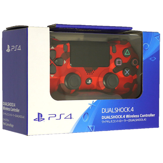 【新品】SONY　ワイヤレスコントローラー DUALSHOCK 4　レッド・カモフラージュ　CUH-ZCT2J30