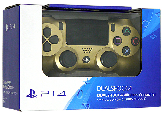 【新品】【新品訳あり(箱きず・やぶれ)】 SONY ワイヤレスコントローラー DUALSHOCK4 ゴールド CUH-ZCT2J14