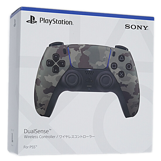 【新品】SONY　ワイヤレスコントローラー DualSense　CFI-ZCT1J06　グレー カモフラージュ