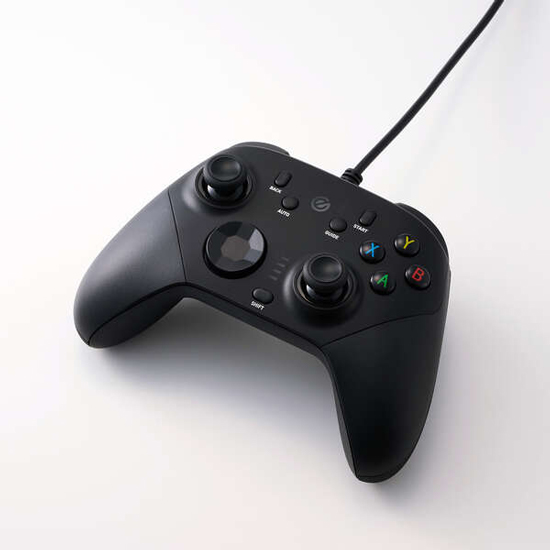 【新品】ELECOM　GAMING ホールエフェクト/背面ボタン搭載有線アドバンスドゲームパッド　JC-GP60XVBK　ブラック