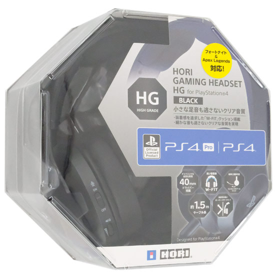 【新品】HORI　ホリゲーミングヘッドセット ハイグレード for PlayStation4　PS4-146　ブラック