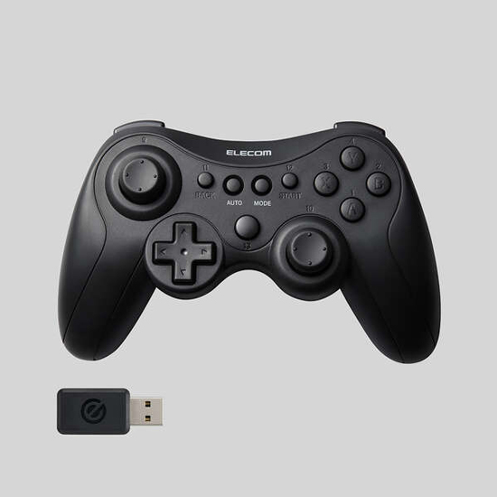 【新品】ELECOM　GAMING 無線 スタンダード ゲームパッド GP40X　JC-GP40XBK　ブラック