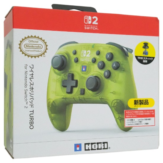 【新品】HORI　ワイヤレスホリパッド TURBO for Nintendo Switch 2　NSX-133　シャインイエロー
