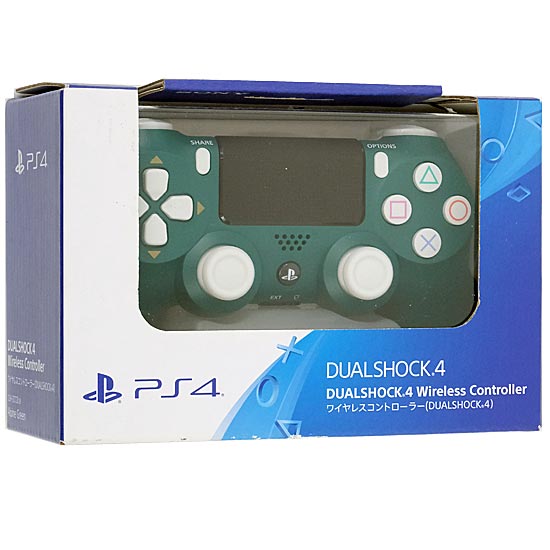 【中古】SONY　ワイヤレスコントローラー DUALSHOCK 4　アルパイン・グリーン　CUH-ZCT2J26　未使用