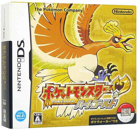 【中古】ポケットモンスター ハートゴールド　DS　ポケウォーカー付き