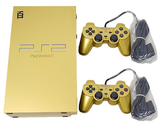【中古】SONY　PS2 機動戦士Zガンダム百式ゴールド・パック　SCPH-55000 GU　ソフト・スタンド・メモリカードなし