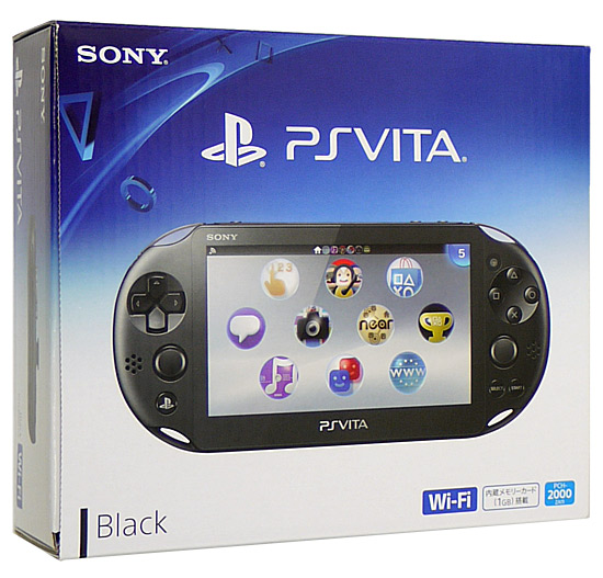 【中古】PSVita Wi-Fiモデル ブラック PCH-2000 ZA11 本体のみ 元箱あり