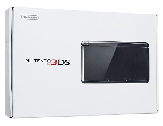 【中古】任天堂　ニンテンドー3DS クリアブラック　CTR-S-KGBA 元箱あり