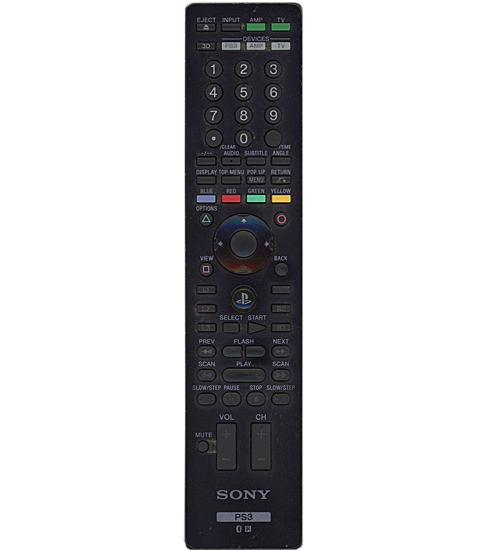 【中古】SONY PS3用 BDリモートコントローラ CECH-ZRC1J 本体のみ 本体いたみ