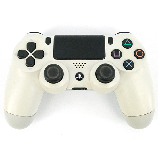 【中古】SONY ワイヤレスコントローラ DUALSHOCK4 グレイシャー・ホワイト CUH-ZCT1J 03 本体のみ 本体いたみ