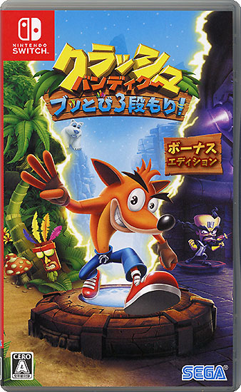 【中古】クラッシュ・バンディクー ブッとび3段もり! ボーナスエディション　Nintendo Switch