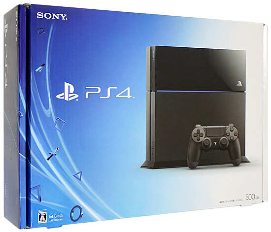 【中古】SONY　プレイステーション4 500GB ブラック　CUH-1100AB01　コントローラーなし 元箱あり